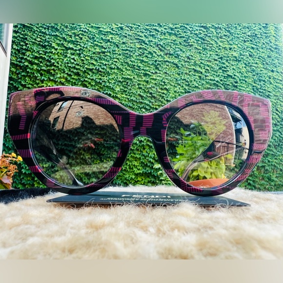 FENDI FANNY FF 0105/S GFBLF 51mm Sunglasses Shades BNIB Brand New - ITALY - Picture 11 of 15